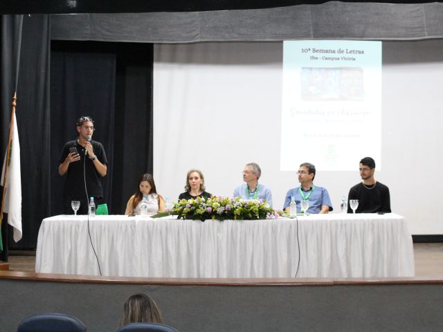Semana de Letras do Campus Vitória celebra o tema “Sociedades em (dis)curso”