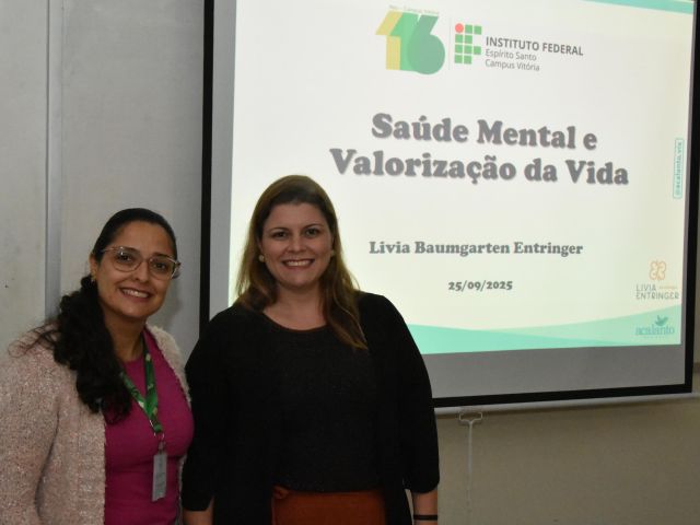 Aniversário de 116 anos do Campus Vitória - Palestras e Oficinas