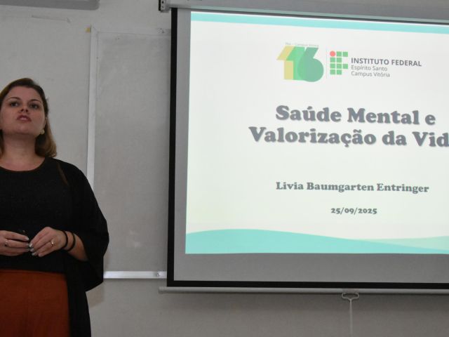 Aniversário de 116 anos do Campus Vitória - Palestras e Oficinas